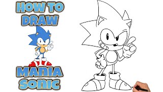 How To Draw SONIC | SONIC MANIA |  #sonic #sonicmania #sonicthehedgehog