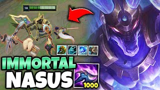 1000+ STACKS, 5000+ HP, 400+ ARMOR, 200+ MR, 45% CDR - This Nasus Build Has it ALL!