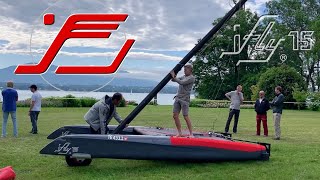 Setting up the iFLY after road transport. It takes less than 1hour // iFLY15 foiling tutorial