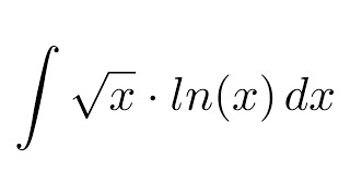 Integral of ln(x)*sqrt(x) (by parts)
