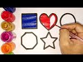 shapes drawing for kids learn 2d shapes colors for toddlers preschool learning part 918