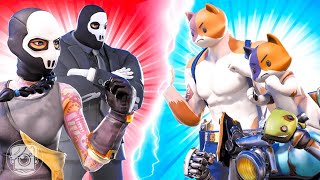 KIT \u0026 MEOWSCLES vs. JULES \u0026 BRUTUS?! (Fortnite Family Feud)