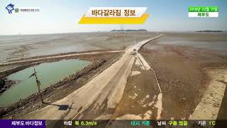 [제부도 바다갈라짐 정보]  2월 21일/ 해양방송 On바다