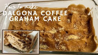 How to make DALGONA COFFEE GRAHAM CAKE (NO BAKE) l MeetChyVlogs