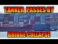 Tanker Irini moves past Key Bridge Collapse Site and M/V Dali heading into Port of Baltimore
