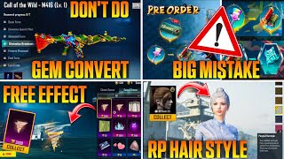 🔴Big Mistake ! M416 Gem Conversation Mistake | Best Free Finish Efect | A11 Bonus Pass