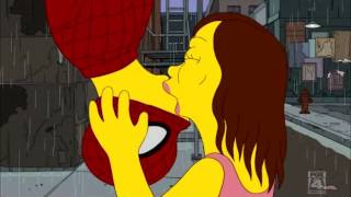 Famous Movie Kisses from The Simpsons