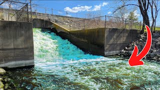 BIG FISH BREAKS MY ROD!! Illinois Spillway Fishing
