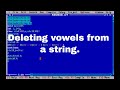 Removing vowels from string