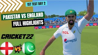Fantastic Bowling Pakistan Day 2 - Pakistan vs England 1st Test - Day 2 - CRICKET 22 - Gameplay 1080