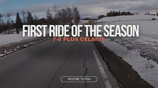 FIRST RIDE OF THE YEAR \\ 7th of April 2024 \\ Vestre Toten