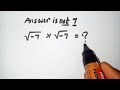 √(-7) × √(-7) = ? | Answer isn't 7 | Nice Square Root Math Simplification Problem.