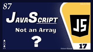 Is it not an Array ? JavaScript DOM- 17|| JavaScript Tutorial for Beginners- 87
