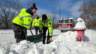 Clear the fire hydrants