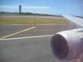 continental airlines boeing 767 400er landing in honolulu