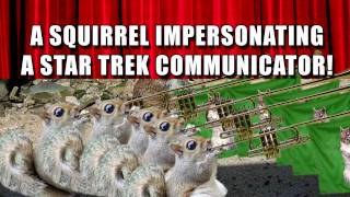 Star Trek Communicator impersonated by SQUIRREL! AMAZING! UNCANNY!