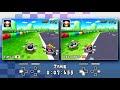 GBA Peach Circuit World Record Comparison - MKDasher vs. Taiga