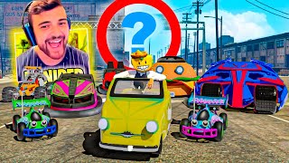 NUEVAS CARRERAS CON COCHES ALEATORIOS!! FINAL MUY GRACIOSO!! - GTA 5 ONLINE