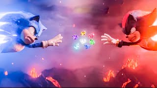 Sonic, Knuckles and Tails Defeat Shadow, a mysterious enemy with an unreal powers- Sonic Vs Shadow