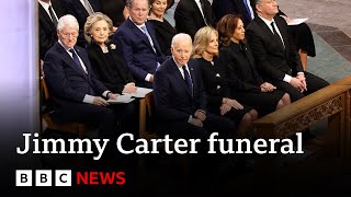 Joe Biden praises Jimmy Carter's character at former US president's state funeral | BBC News