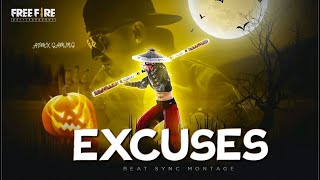 Excuses Best 3D Beat Sync Editing Free Fire Montage || APMX Gaming