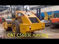 japan made 98% new caterpillar road roller cs683e earth compactor in shanghai