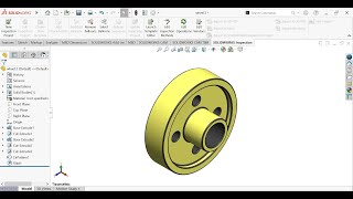 how to make #flywheel  by solid works