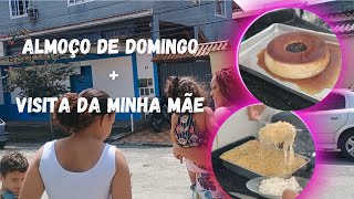 almoço de domingo + recebi visita da minha mãe