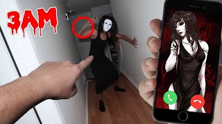 (SCARY) CALLING JANE THE KILLER ON FACETIME AT 3 AM!! *JEFF THE KILLER EX-GIRLFRIEND*