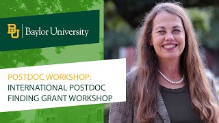 International Postdoc Finding Grant Workshop