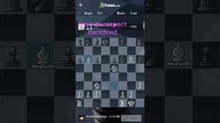 Bro's disrespect backfired #chess #chess_pawns