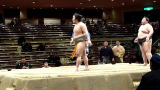 Amanoshima (1-2) - Kaorufuji (2-1) (2) , Sumo : Hatsubasho '14