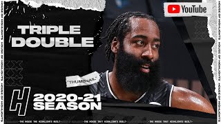 James Harden Triple-Double 21 Pts 15 Ast 15 Reb Full Highlights vs Knicks | March 15, 2021