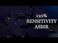 ASMR | 110% SENSITIVITY ASMR (back by popular demand!) [Whisper ramble/ Mouth sounds/ Fan ambience]