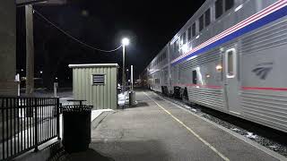 Calif. Zephyr in Ft. Morgan on 13JAN2025