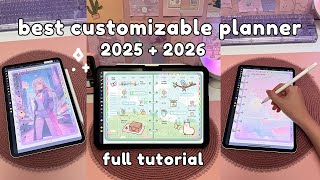 Best Customizable Digital Planner 2025 + 2026 💕 Full Tutorial | iPad & Android