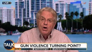 "We CAN Have RESTRICTIONS!" Jerry Springer on Gun Laws in America