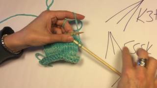 Two Stitch Decreases: SK2PO, S2KPO, SSSK, SSSP