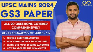 UPSC Mains 2024 GS Paper 3 | Complete Answer Writing Guide for GS3 | SUDEEP SIR