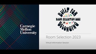 Room Selection 2023 Virtual Information Session