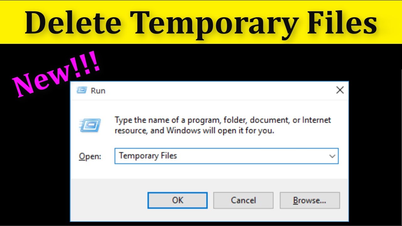 How To Permanently Delete Temporary Files On Windows 10 || Remove ...