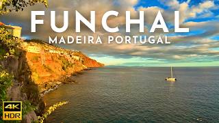 Funchal MADEIRA Walking Tour, Madeira PORTUGAL 4K HDR