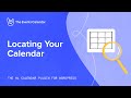 Locating Your Calendar