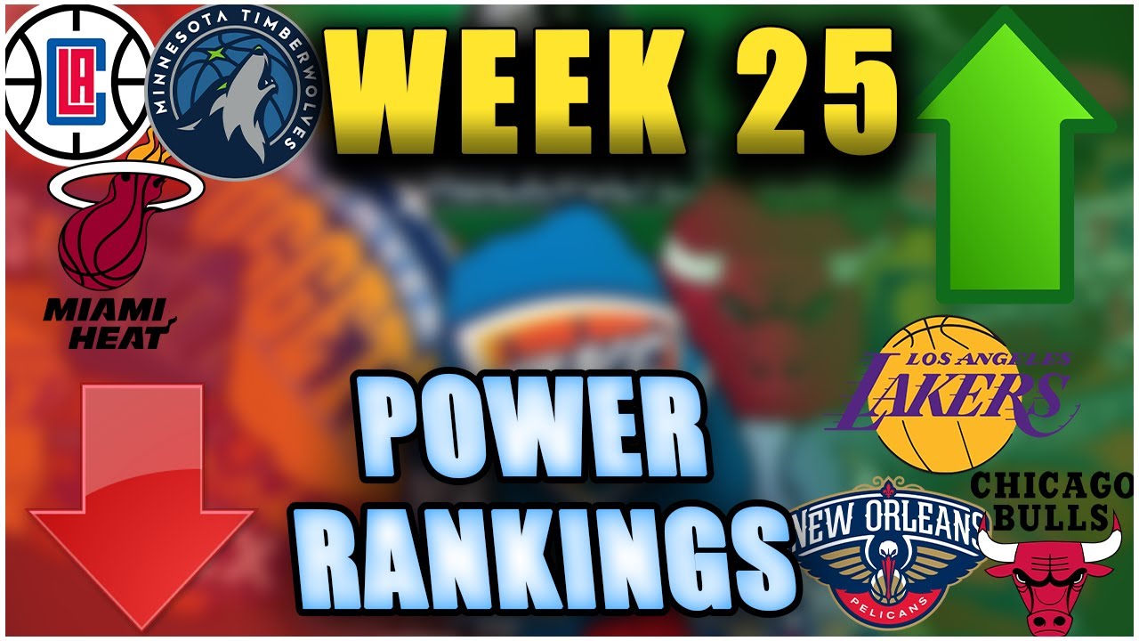 The OFFICIAL Week 25 NBA POWER RANKINGS - YouTube