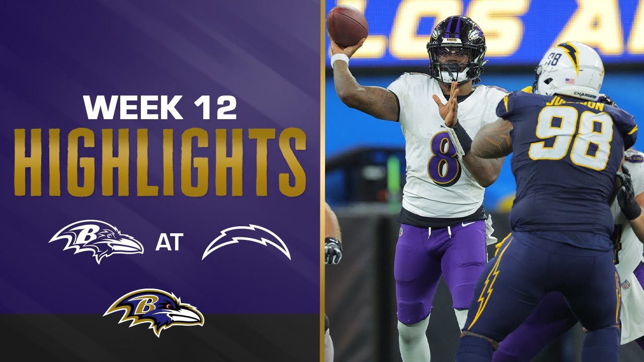 Top Plays From Ravens' Win Over Chargers On SNF | Baltimore Ravens ...