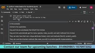 Advanced Python – OOPs (Part 3) | Object-Oriented Programming with Python