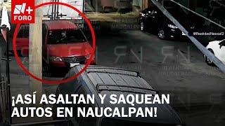 Robos en Naucalpan: Asaltan a automovilista y saquean un auto en cuestión de segundos - Las Noticias