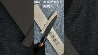 越前 山本直 青鋼黑打三德 Y1