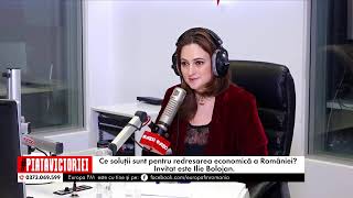 Ce soluții sunt pentru redresarea economică a României? Invitat este Ilie Bolojan.