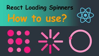 How to use react loading spinners